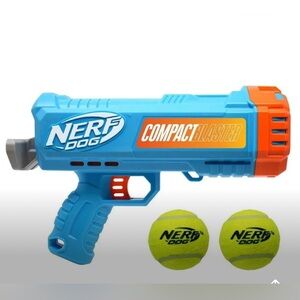 Nerf Dog Compact Blaster with Tennis Balls,